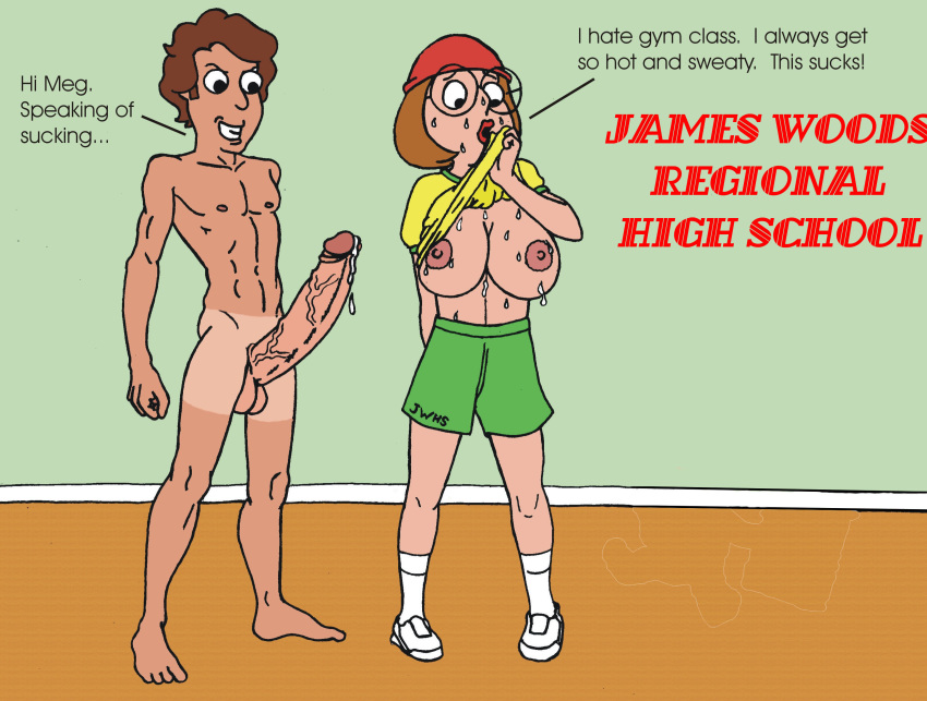 1boy 1girls alternate_breast_size anthony_(family_guy) breasts family_guy imminent_rape large_breasts large_penis meg_griffin penis sbb schoolgirl uncensored