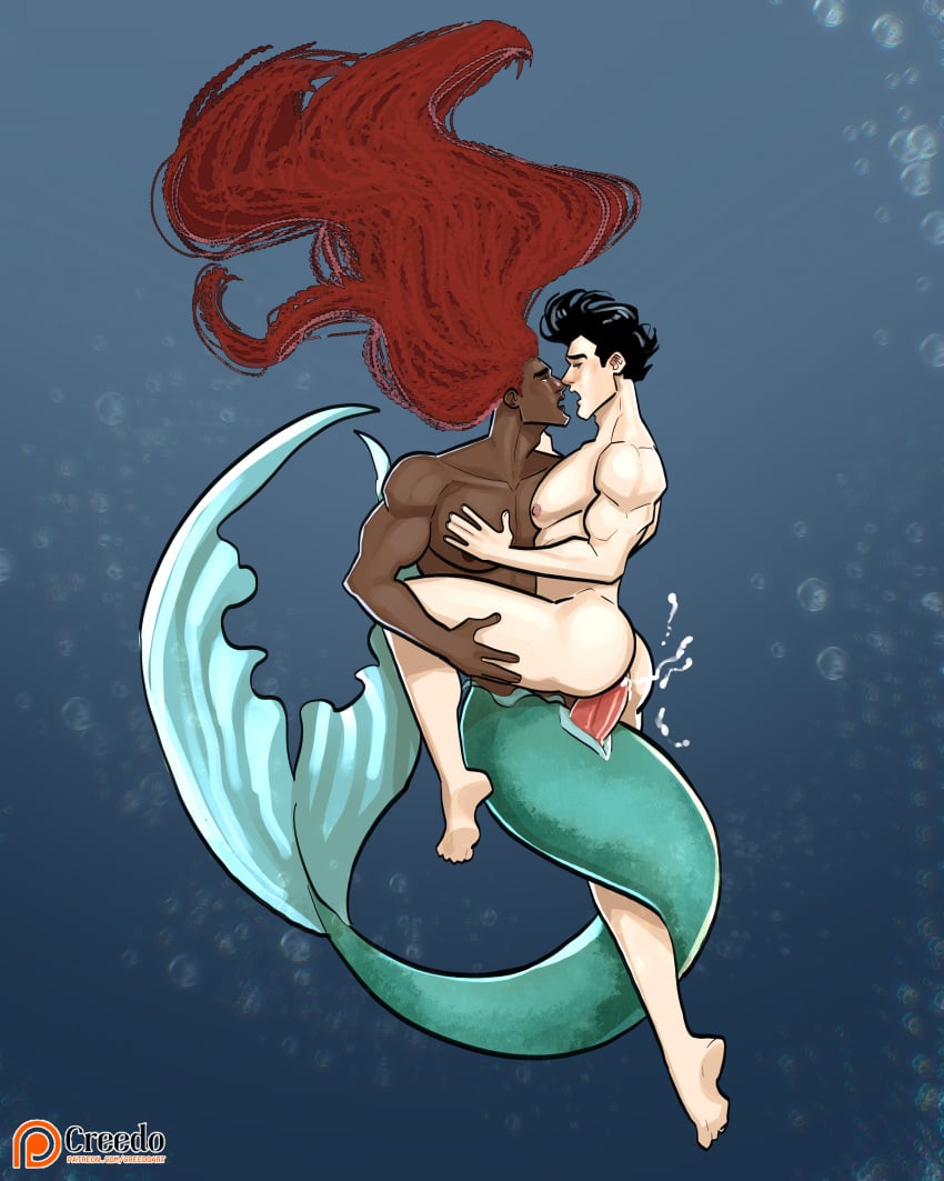 creedo disney gay genderswap_(ftm) interracial_sex prince_eric the_little_mermaid