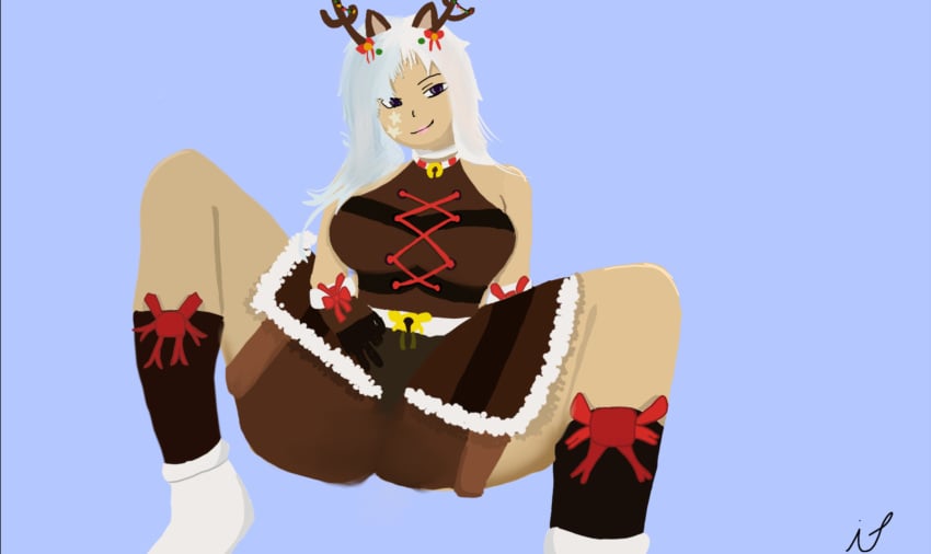 1girls artist_request axolotl_amy bedwars_(easy.gg) easy.gg female reindeer_trainer_amy roblox roblox_game robloxian source_request tagme white_hair