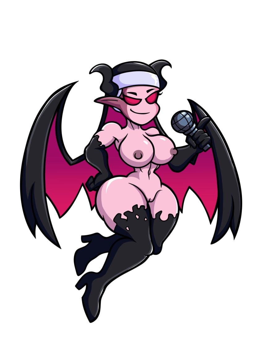 big_ass big_breasts big_thighs demon_girl demon_horns edit female female_only friday_night_funkin mrdrezq nude nude_female sarvente_(dokki.doodlez) sarvente_(friday_night_funkin) succubus succubus_horns thicc_sarvente thicc_sarvente_(mod) thick_ass thick_thighs