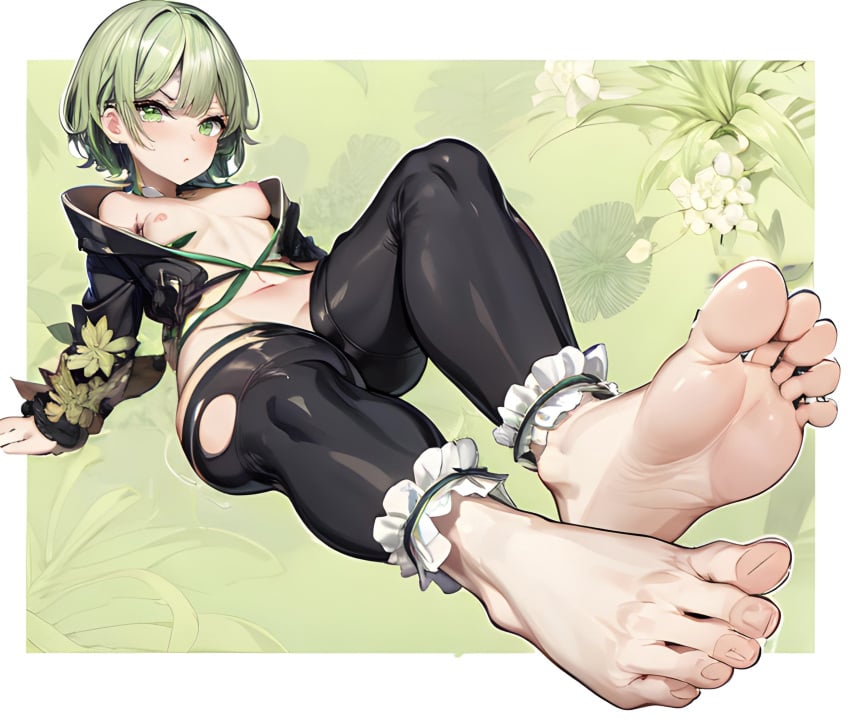 1girls ai_generated anime anime_style feet feet_together feet_up female female_focus female_only foot_fetish foot_focus green_eyes hentai one-punch_man petite skinny small_breasts soles solo_female stable_diffusion tatsumaki toes wrinkled_feet wrinkled_skin wrinkled_soles wrinkles wrinkly_feet wrinkly_soles