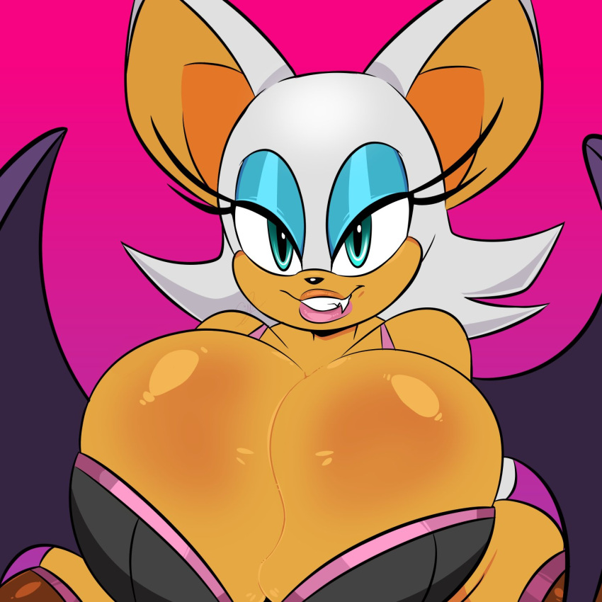 1girls anthro bat_girl bat_humanoid big_breasts female female_only huge_breasts humanoid looking_at_viewer pixelzsinful rouge_the_bat sonic_(series) sonic_the_hedgehog_(series) voluptuous voluptuous_female white_hair