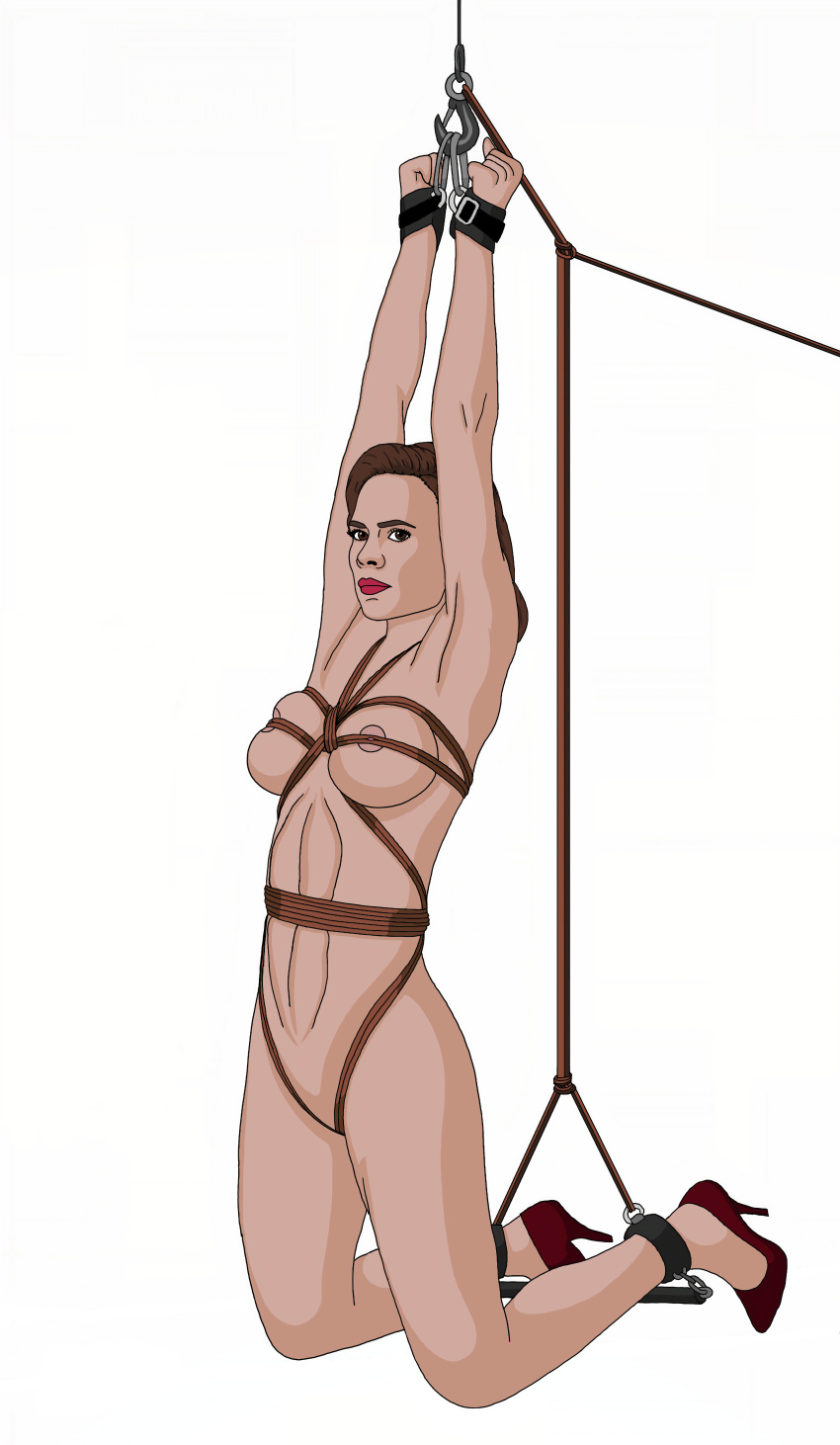 armpit armpits captain_america:_the_first_avenger captured martbill marvel nsfw peggy_carter rope