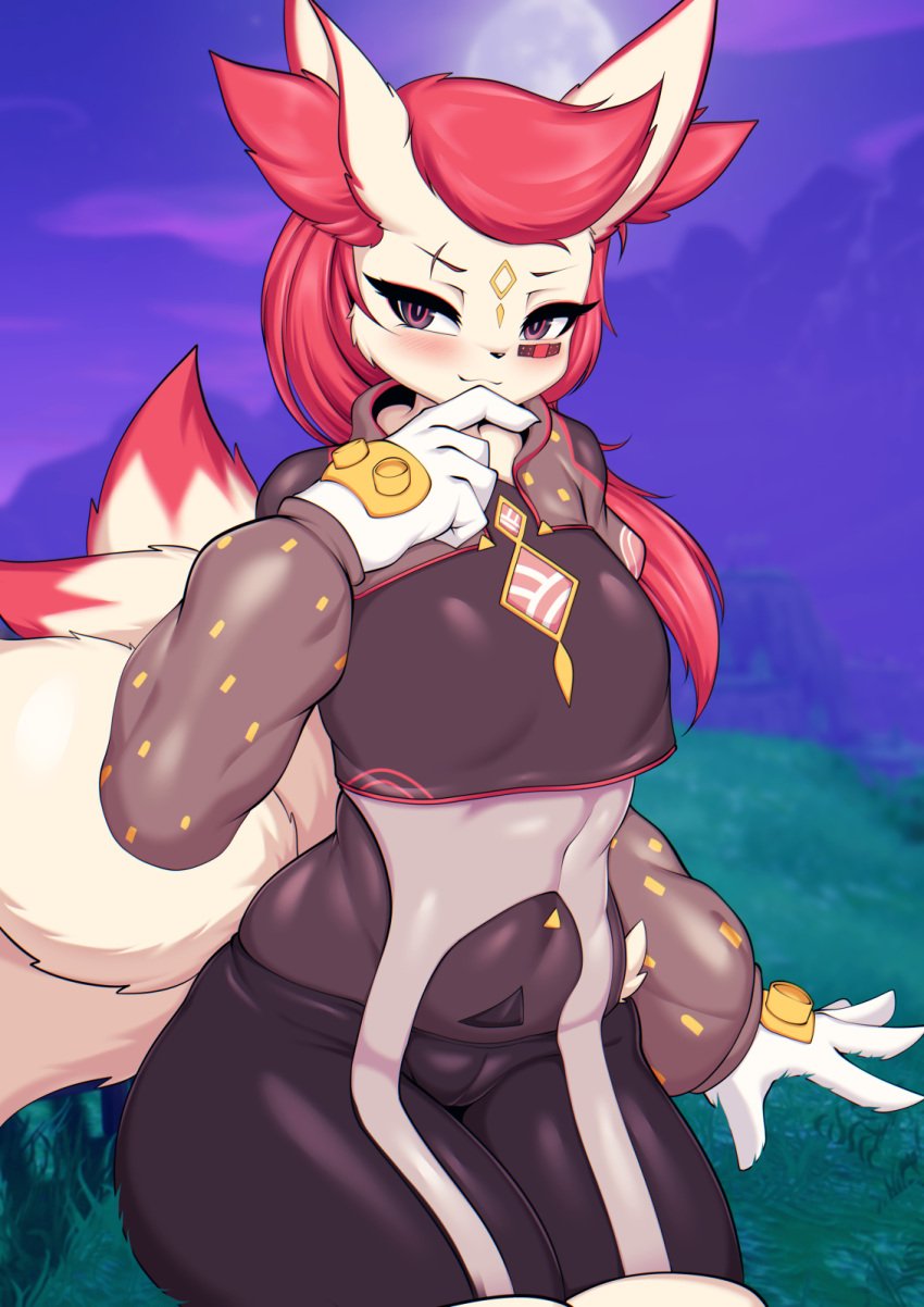 big_breasts breasts female fortnite fortnite:_battle_royale furry kimiko_(fortnite) tailzkim thick_thighs wide_hips