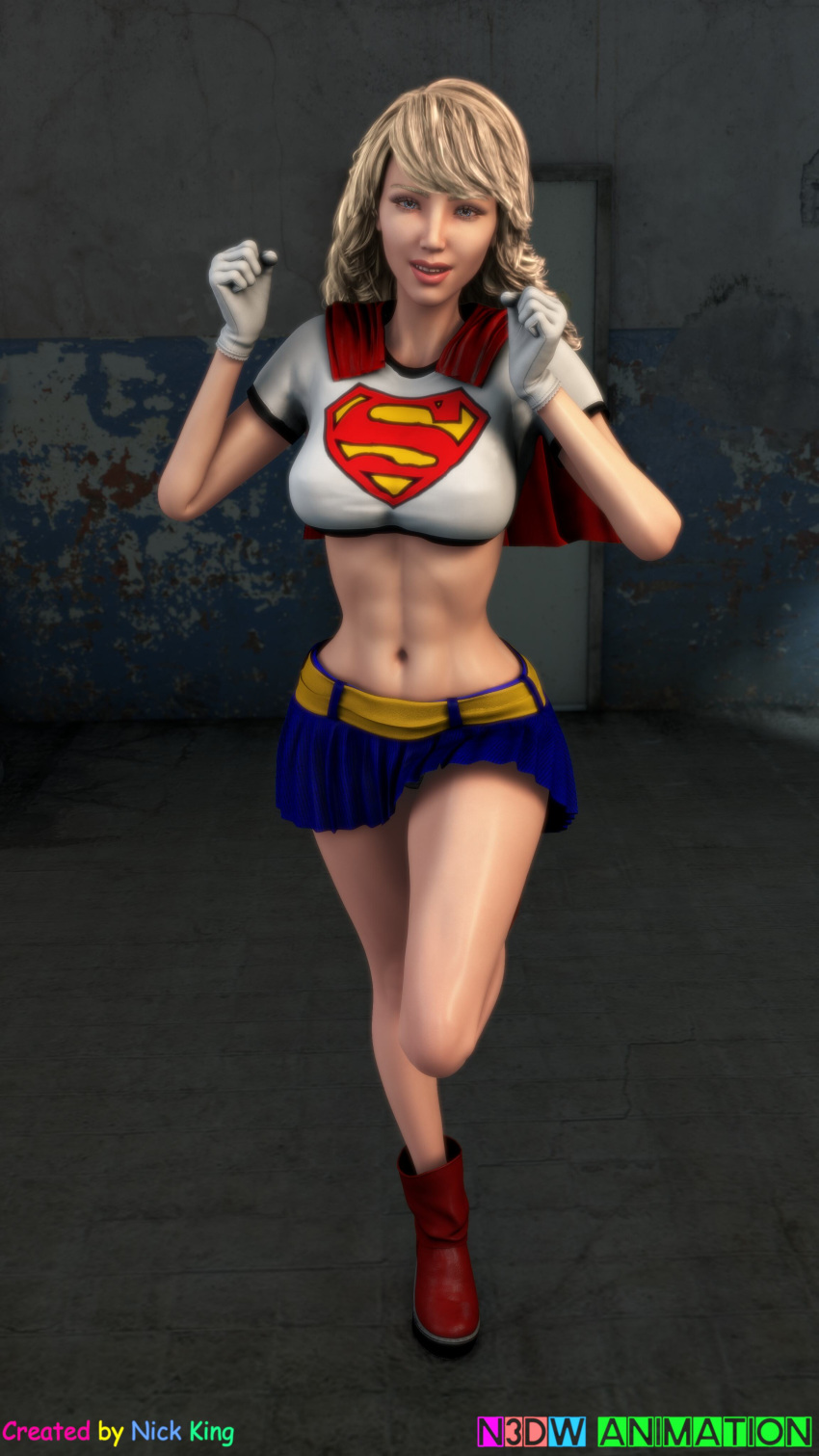 1girls 3d 3d_(artwork) abs alien alien_girl alien_humanoid alien_look_like_human artist_name athletic athletic_female big_breasts blonde_hair blue_eyes breasts busty cleavage curvaceous curvy curvy_female curvy_figure dc dc_comics eyebrows eyelashes eyes female female_focus female_only fit fit_female hair hero heroine hips hourglass_figure huge_breasts humanoid kara_danvers kara_zor-el kryptonian large_breasts legs light-skinned_female light_skin linda_danvers lips n3dwanimantion nick_king slim slim_waist supergirl superhero superheroine superman_(series) thick thick_legs thick_thighs thighs top_heavy upper_body voluptuous waist watermark wide_hips