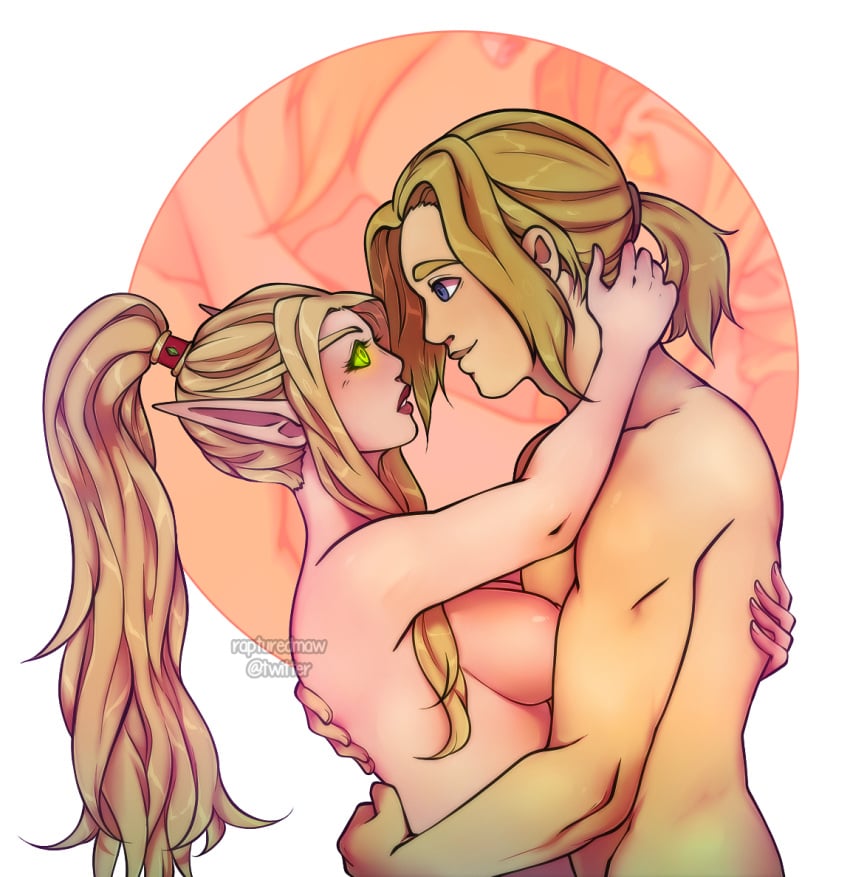 1boy 1boy1girl 1girls anduin_wrynn areola areolae blonde_hair boobs breast breasts breasts_out completely_naked completely_naked_female completely_naked_male completely_nude completely_nude_female completely_nude_male curvaceous curvy curvy_body curvy_female curvy_figure elf elf_ears elf_female exposed exposed_breast exposed_breasts exposed_nipple exposed_nipples female green_eyes hourglass_figure imminent_kiss imminent_sex male male/female male_human/female_elf naked naked_female naked_male nipple nipples nude nude_female nude_male older_female romantic romantic_couple valeera_sanguinar voluptuous voluptuous_female world_of_warcraft