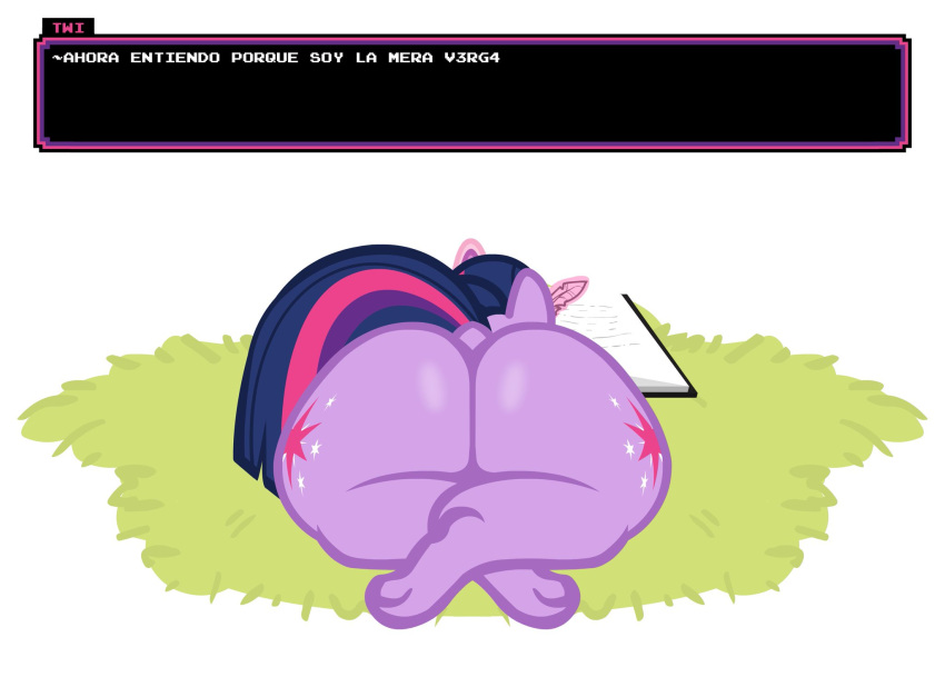 ass big_ass big_butt bonguitoweon bubble_ass bubble_butt furry huge_ass my_little_pony straight_hair toony twilight_sparkle_(mlp)