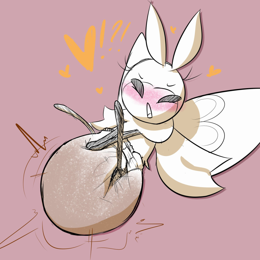 diaper hearts_around_head insect_wings insects messy_diaper pleasure_face pokemon pokemon_(species) pokemon_sm ribombee rubbing_diaper sinningsneasel sketch