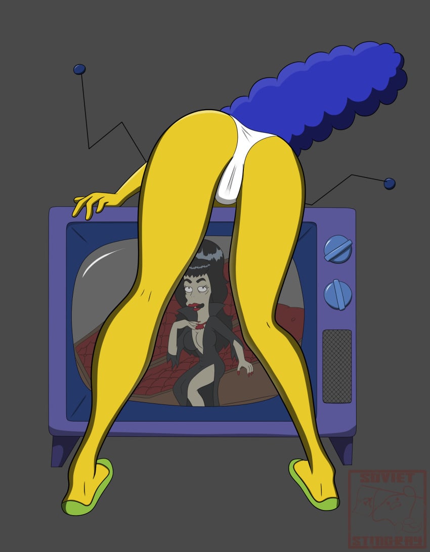 marge_simpson panties sovietstingray the_simpsons upskirt yellow_body