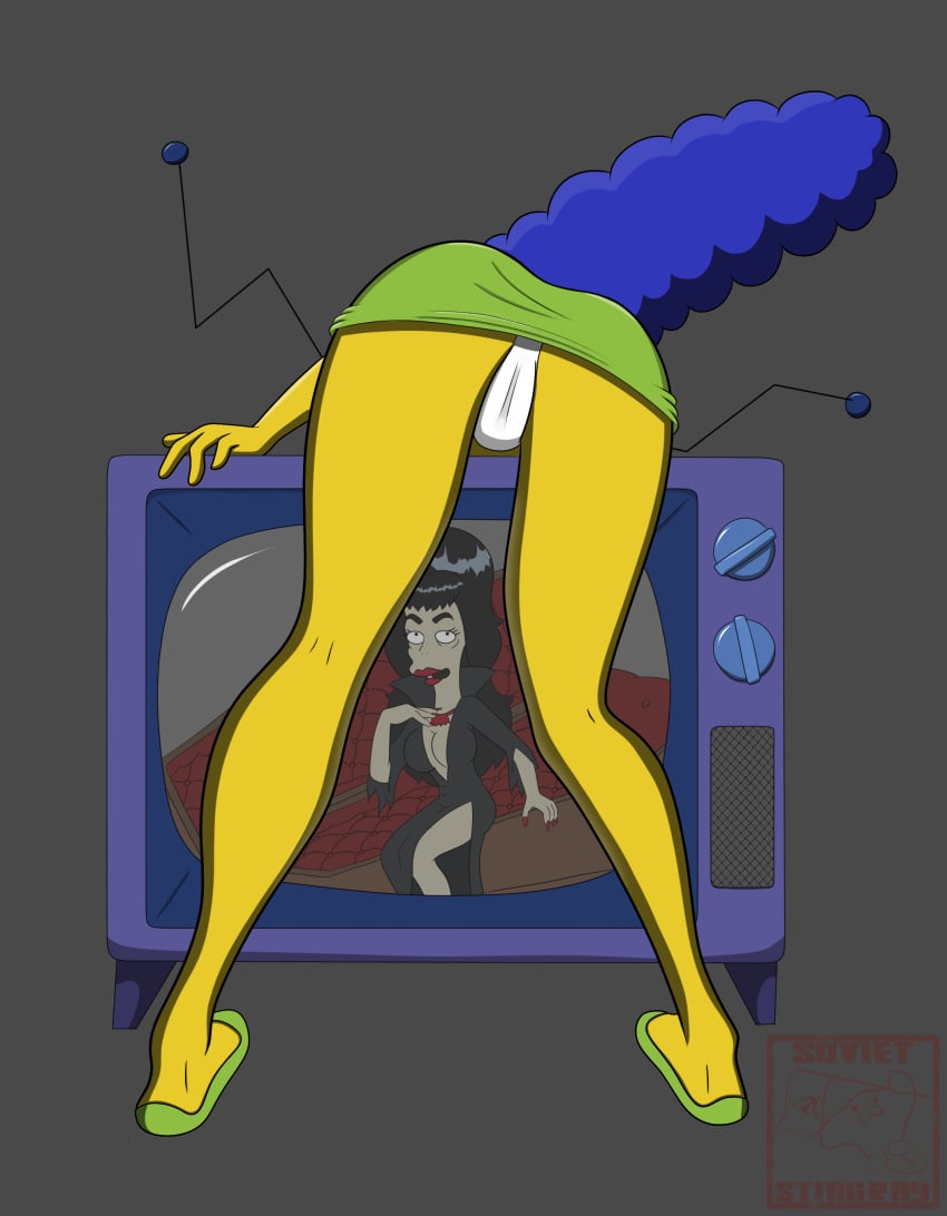 marge_simpson panties sovietstingray the_simpsons upskirt yellow_body