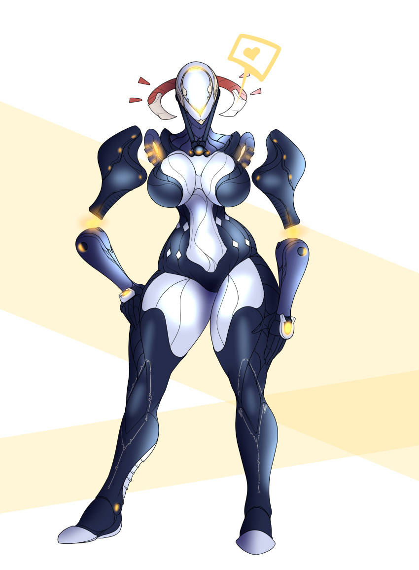 1girls breasts large_breasts lewdreaper mag_(warframe) simple_background thick_thighs thighs warframe