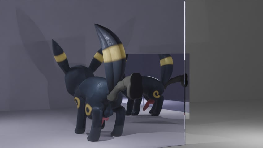 bad_dragon black_fur chance_(bad_dragon) dildo feral feral_penetrated fur horsecock horsecock_dildo male male_only pokemon pokemon_(species) pokephilia umbreon