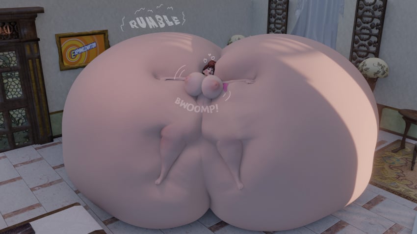 1girls 3d 3d_(artwork) ass ass_bigger_than_body ass_body ass_expansion big_ass big_breasts blender_(software) blizzard_entertainment breast_expansion breasts brown_hair colossal_ass commission d.va enormous_ass expandinator gigantic_ass heart hearts hearts_around_head huge_ass huge_breasts hyper hyper_ass immobile large_ass massive_ass overwatch sequence thick_thighs