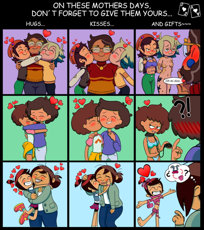 age_difference amphibia anne_boonchuy blush body_writing bra camila_noceda collar daughter disney disney_channel female female_only femsub hug hugging incest joker_ace kissing_cheek leash leash_and_collar luz_noceda molly_mcgee mother mother_and_daughter mrs._boonchuy multiple_girls oum_boonchuy panties ribbon sharon_mcgee sneakers socks the_ghost_and_molly_mcgee the_owl_house vee_(the_owl_house) vee_(the_owl_house)_(human) yuri