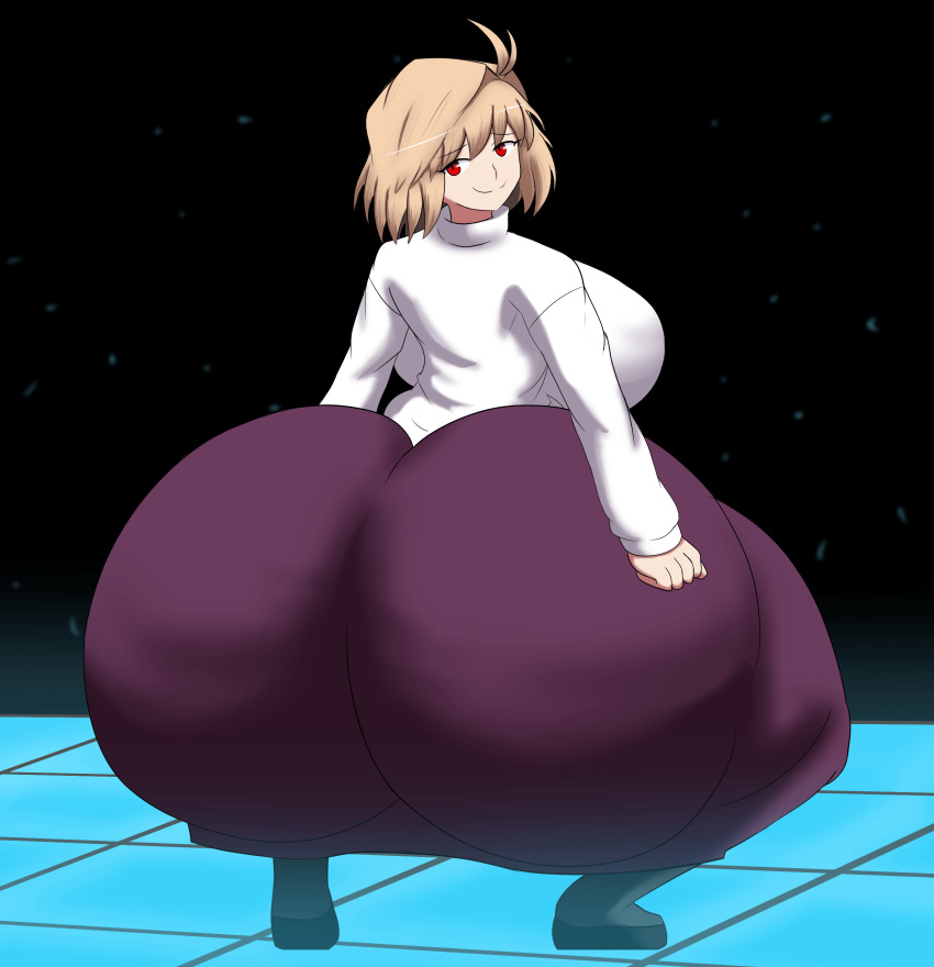 1girls animated arcueid_brunestud ass big_ass blonde_hair bubble_butt clothing fat_ass female female_only gigantic_ass huge_ass hyper hyper_ass imstupid13 large_ass looking_at_viewer looking_back massive_ass melty_blood red_eyes solo thick_ass thick_thighs thunder_thighs tsukihime twerking type-moon vampire wide_hips