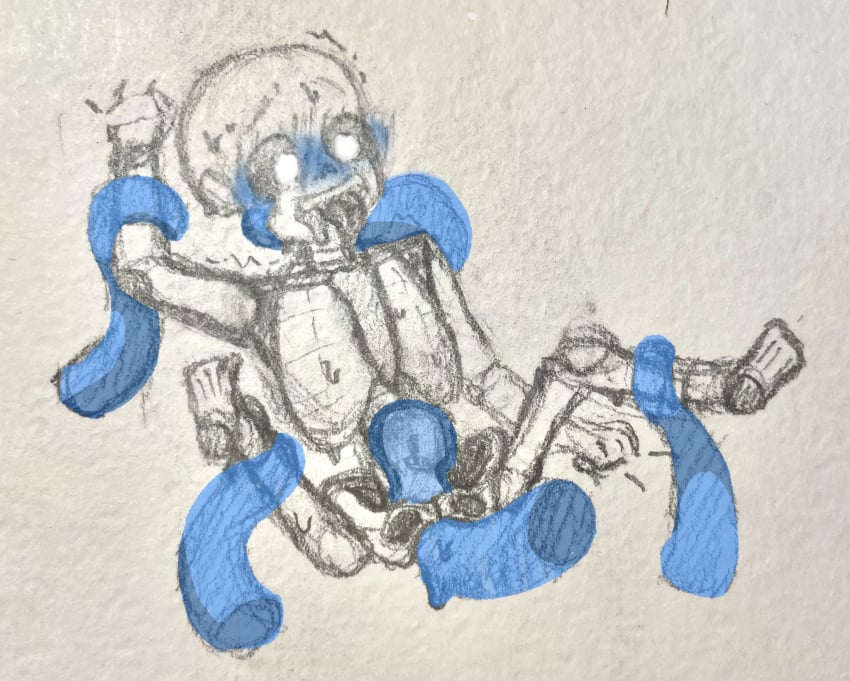 2020s 2022 animated_skeleton blue_blush blue_tentacles blush hi_res highres legs_forced_open legs_held_open male male_only monster naked nude penetration sans sans_(undertale) sex skeleton solo_focus sweat tentacle tentacle_around_arm tentacle_sex tentacles_around_legs tongue_out traditional_art traditional_media traditional_media_(artwork) undead undertale undertale_(series) varvara_tel