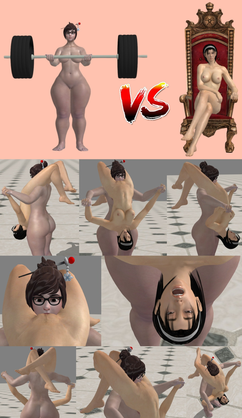 3d bandai_namco bbw comparing crossed_legs eating_pussy fat_girl fat_vs_skinny feet foot_fetish foot_focus glasses holding_hands intense_orgasm kazama_jun legs lifting lifting_person mei_(overwatch) milf moaning namco o_face orgasm overwatch overwatch_2 sitting_on_throne size_difference skinny_girl soles tekken tekken_tag_tournament_2 thighs throne toes weightlifting xnalara xps yuri