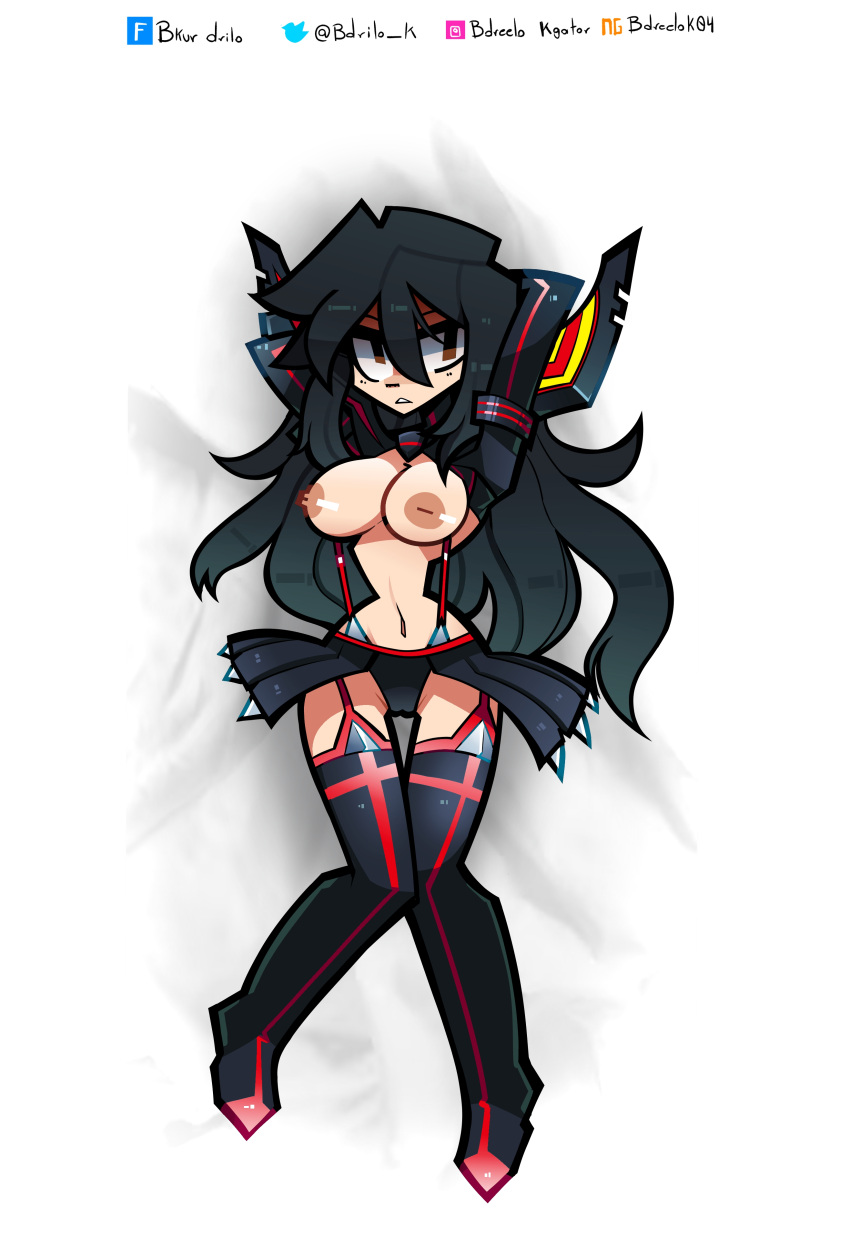 1girls angry bdrilo_k breasts breasts_out dakimakura erotic_costume exposed_breasts juna_guerrero kill_la_kill matoi_ryuuko_(cosplay) senketsu senketsu_(cosplay) solo