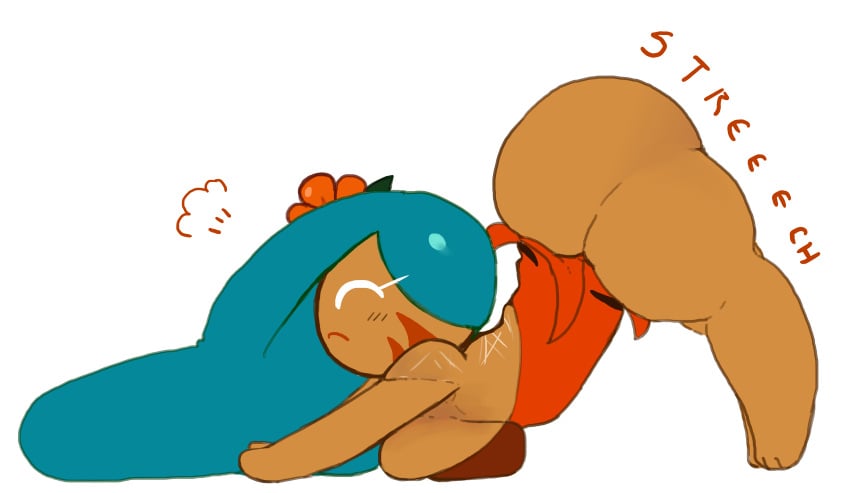 ass_exposed big_ass big_breasts breasts cookie_run cookie_run_kingdom magpiered scars stretching tiger_lily_cookie
