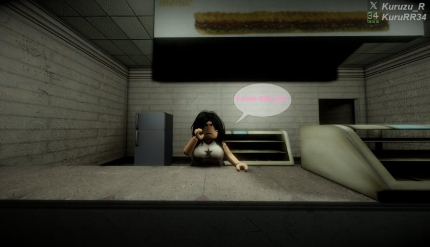 3d big_breasts bored_expression breasts clothed futanari intersex job kururr34 roblox robloxian
