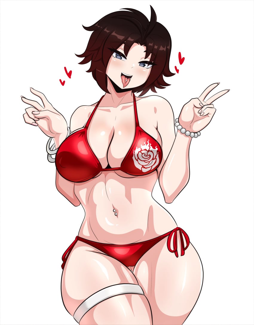 big_breasts breasts female kinathefox ruby_rose rwby
