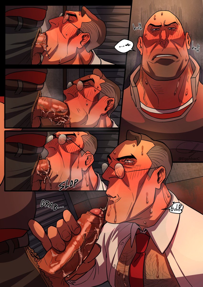 2boys adorable adorable_face blowjob blowjob_face canon_couple cute cute_expression cute_eyes cute_face cute_male deepthroat egabbacc fellatio foreskin gay gay_blowjob gay_sex heavy_weapons_guy huge_cock love lovers male_only medic_(team_fortress_2) milk_strawberry_popsicle_(egabbacc) official_alternate_costume older_male oral oral_sex page_16 saliva spit submissive_medic team_fortress_2 wholesome wholesome_sex yaoi