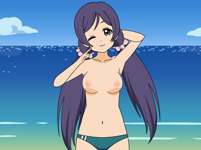 love_live! n114 nipples solo topless toujou_nozomi