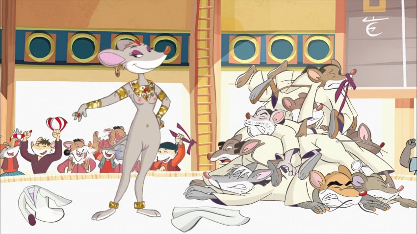 16:9 female geronimo_stilton_(series) group hi_res humanoid male male/female mammal mouse murid murine rodent smidsyrs04 thea_sisters thea_stilton thea_stilton_(series) widescreen