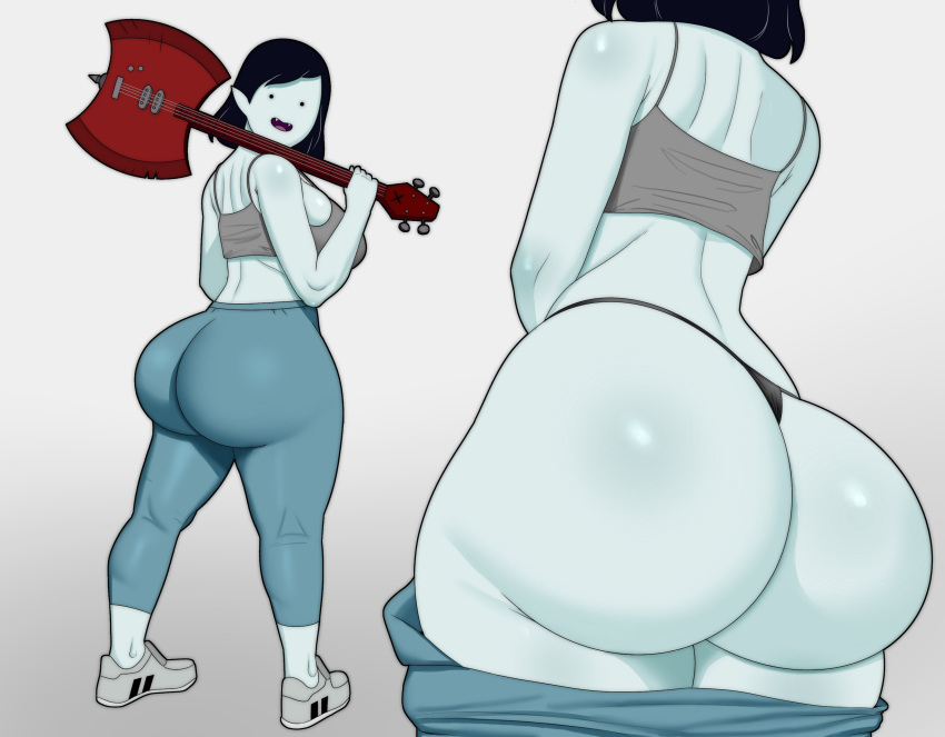 1girls adventure_time ass ass_focus axe big_ass big_breasts big_thighs breasts busty cartoon_network clothing coldarsenal fat_ass female gigantic_ass guitar huge_ass huge_breasts huge_thighs large_ass large_breasts large_thighs marceline massive_ass pale_skin pants pants_down thick_thighs thighs thong voluptuous weapon wide_hips