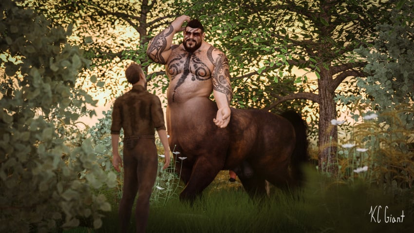 animal_genitalia animal_genitalia_on_humanoid animal_penis anthro centaur duo equid equid_taur equine_genitalia equine_penis genitals hi_res horsecock_on_humanoid human human_on_anthro humanoid humanoid_taur interspecies kc_giant male male/male male_centaur male_only mammal mammal_taur penis size_difference taur