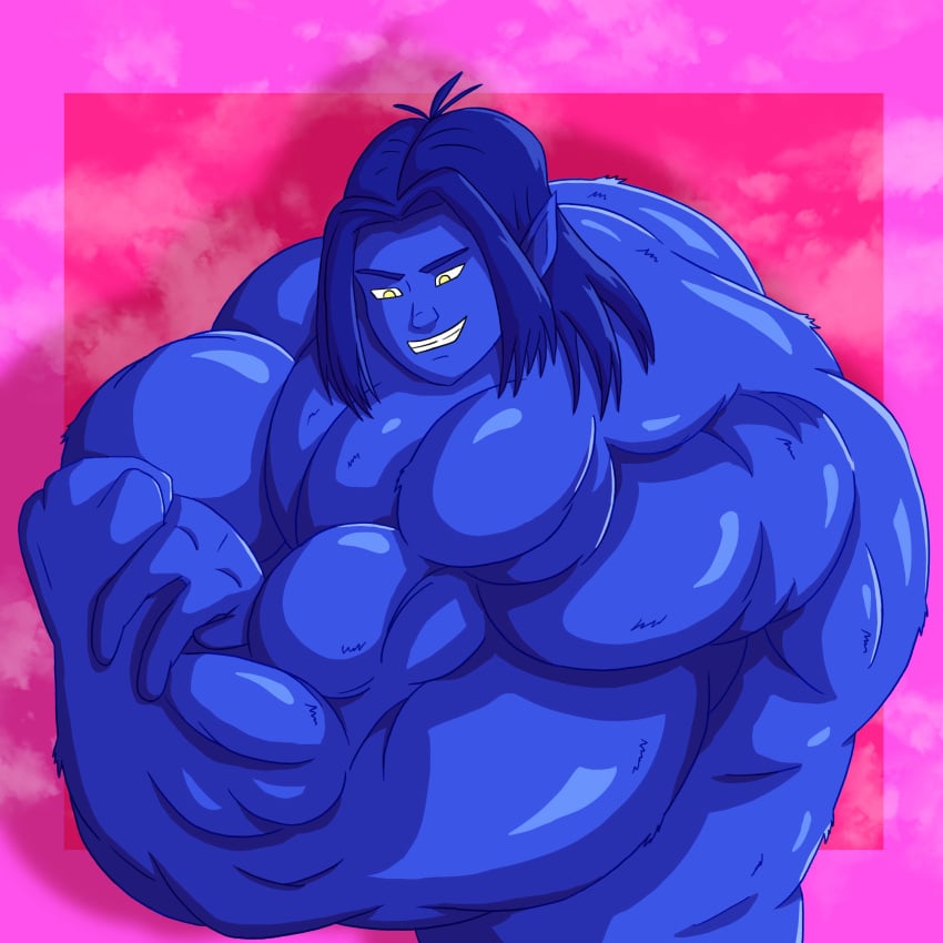 1boy big_muscles huge_muscles hyper_muscles imafrnin male male_only marvel marvel_comics muscles muscular muscular_male nightcrawler solo x-men x-men_evolution