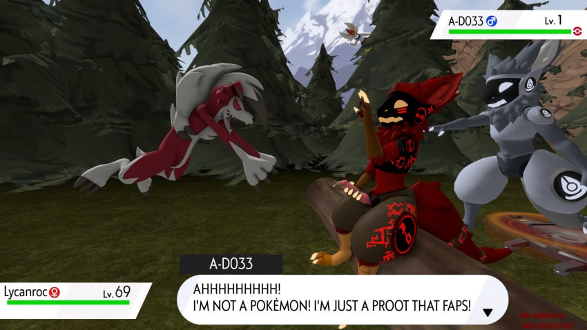 3d_(artwork) a-d033_(a-doss) a-doss anthro attack battle cinderace dialogue digital_media_(artwork) female generation_7_pokemon generation_8_pokemon group hi_res lycanroc machine male masturbation nintendo photoshop pokemon pokemon_(species) protogen source_filmmaker