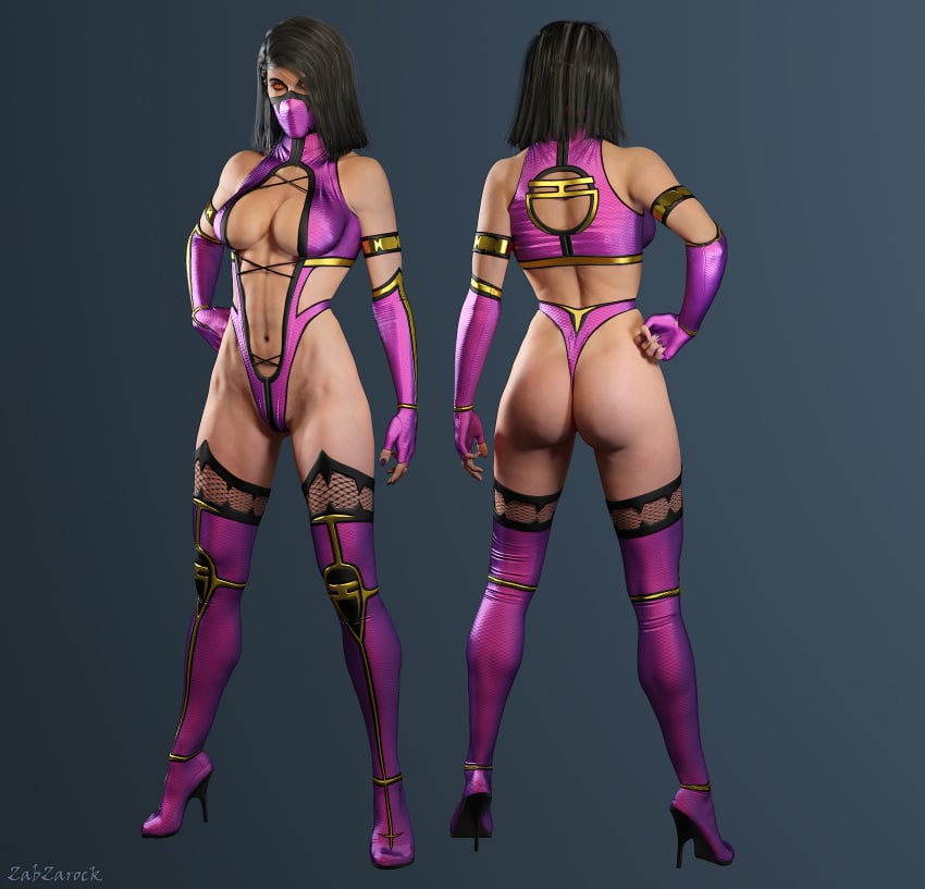 1girls 3d 3d_(artwork) ass big_ass big_breasts black_hair breasts busty cleavage cleavage_cutout clothed clothes clothing dat_ass edenian female female_focus female_only fit fully_clothed gloves hand_on_hip huge_breasts hybrid large_ass large_breasts leotard long_gloves long_hair mask mileena mileena_(mk9) monster monster_girl mortal_kombat mortal_kombat_(2011) netherrealm_studios pink_clothing pose posing realistic signature solo standing tarkatan thick_ass thighhighs thin_waist voluptuous wide_hips zabzarock