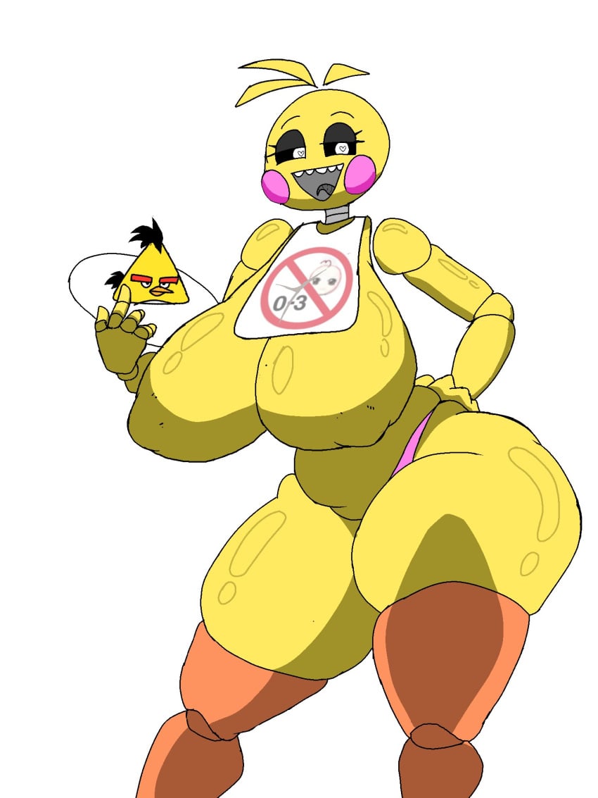 34hengker angry_birds bib big_ass big_breasts bottomwear breasts cheeks chuck_(angry_birds) clothing erect_nipples erection female five_nights_at_freddy's five_nights_at_freddy's_2 fnaf h.a.r huge_ass huge_breasts nipples panties robot robot_girl rovio rovio_entertainment scottgames sega sideass topless toy_chica_(fnaf) useless