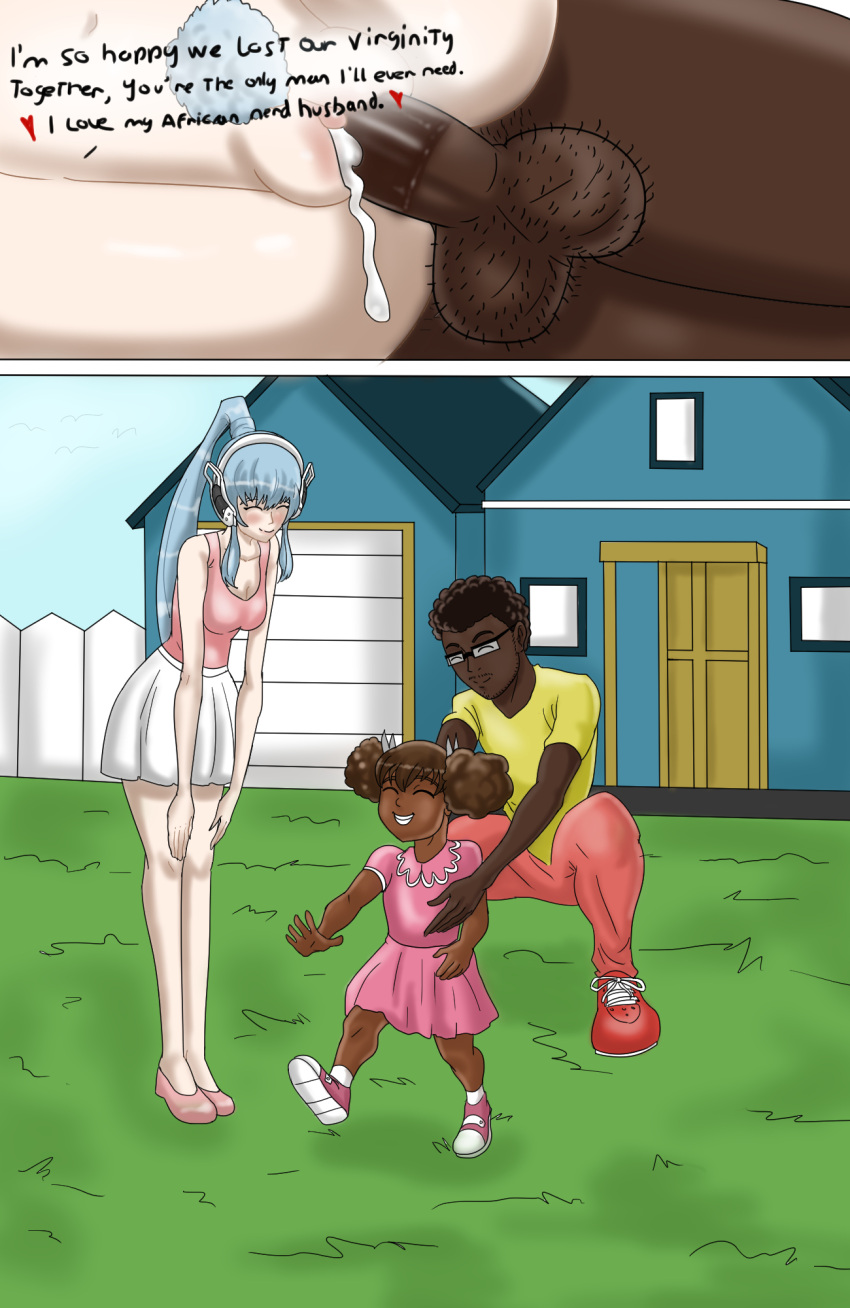 1boy 2023 2girls ballsack bird black_hair black_male black_man blue_hair blush breasts cleavage clothes comic commission commissioner_insert couple cum cumdrip dark-skinned_male dark_skin defloration dialogue_box door dress family father_and_daughter female fence fingers garage glasses grass hairy hairy_testicles happy happy_sex headset heart house husband_and_wife impregnation interracial light-skinned_female light_skin male marielle_kenny marielle_l_kenny married_couple medium_breasts mother_and_daughter muri_senpai nerd nude outdoors pale_skin pale_skinned parent parents penis pink_dress pink_tank_top playing ponytail premature_ejaculation pubic_hair science_fiction self-upload self_insert sex shoes sideways sideways_sex skirt sky smile star_ocean star_ocean_the_divine_force tank_top teeth testicles timeskip tri_ace vagina vaginal_penetration video_game video_game_character white_skirt wholesome_sex wife window yellow_clothing zipper