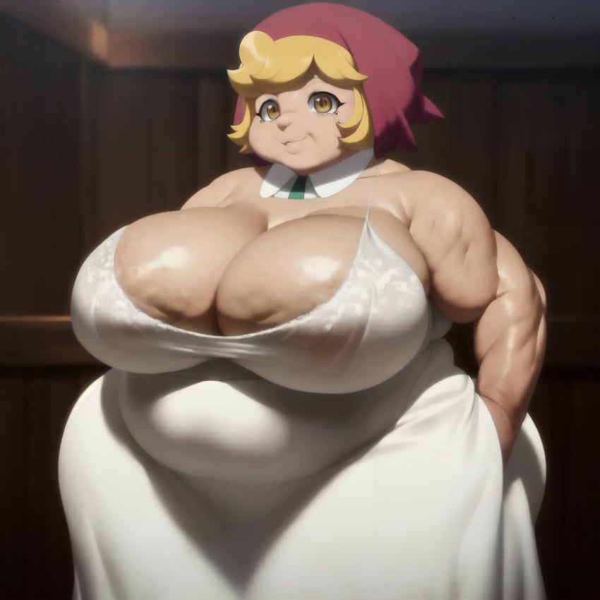 1girls 4k ai_generated amber_eyes anime areola areolae ass bbw belly belly_button big_belly big_butt blonde_hair cafeteria_lady cellulite cleavage elderly_female fat female gilf granny headscarf highres huge_ass hyper_ass large_ass large_breasts looking_at_viewer matronai_(artist) navel ninjala nipples nude obese old older_female overweight pinup self_upload ssbbw stable_diffusion thick thick_arms thick_ass thick_legs thick_thighs wide_hips