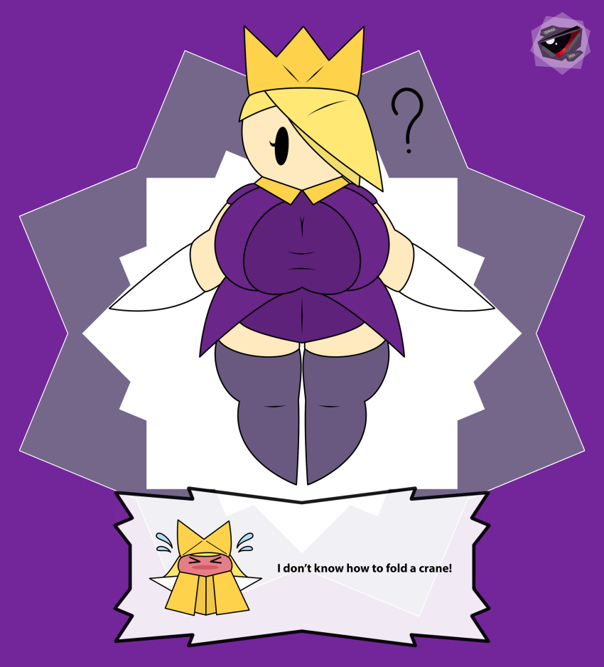 2girls big_breasts clothed female female_only mario_(series) multiple_girls nintendo olivia_(paper_mario) olly_(paper_mario) paper_mario paper_mario:_the_origami_king sorcius_(artist)