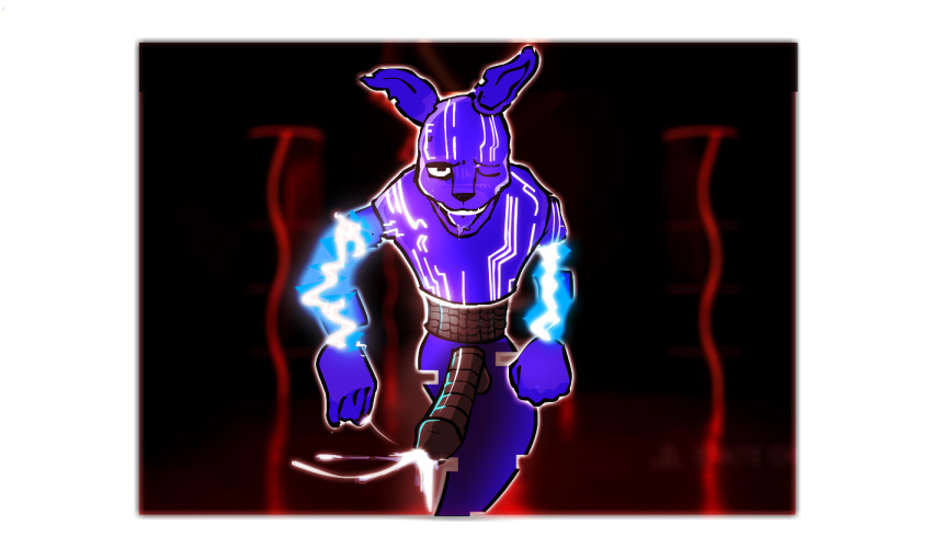 anthro bodily_fluids cum cumshot digital_creature digital_drawing_(artwork) digital_media_(artwork) ejaculation erection five_nights_at_freddy's five_nights_at_freddy's:_security_breach genital_fluids genitals glitch glowing glowing_markings lagomorph leporid looking_at_viewer looking_pleasured machine male male_only mammal markings mxes_(fnaf) nude open_mouth penis rabbit robot scottgames security_breach:_ruin smile solo solo_focus steel_wool_studios tongue tongue_out