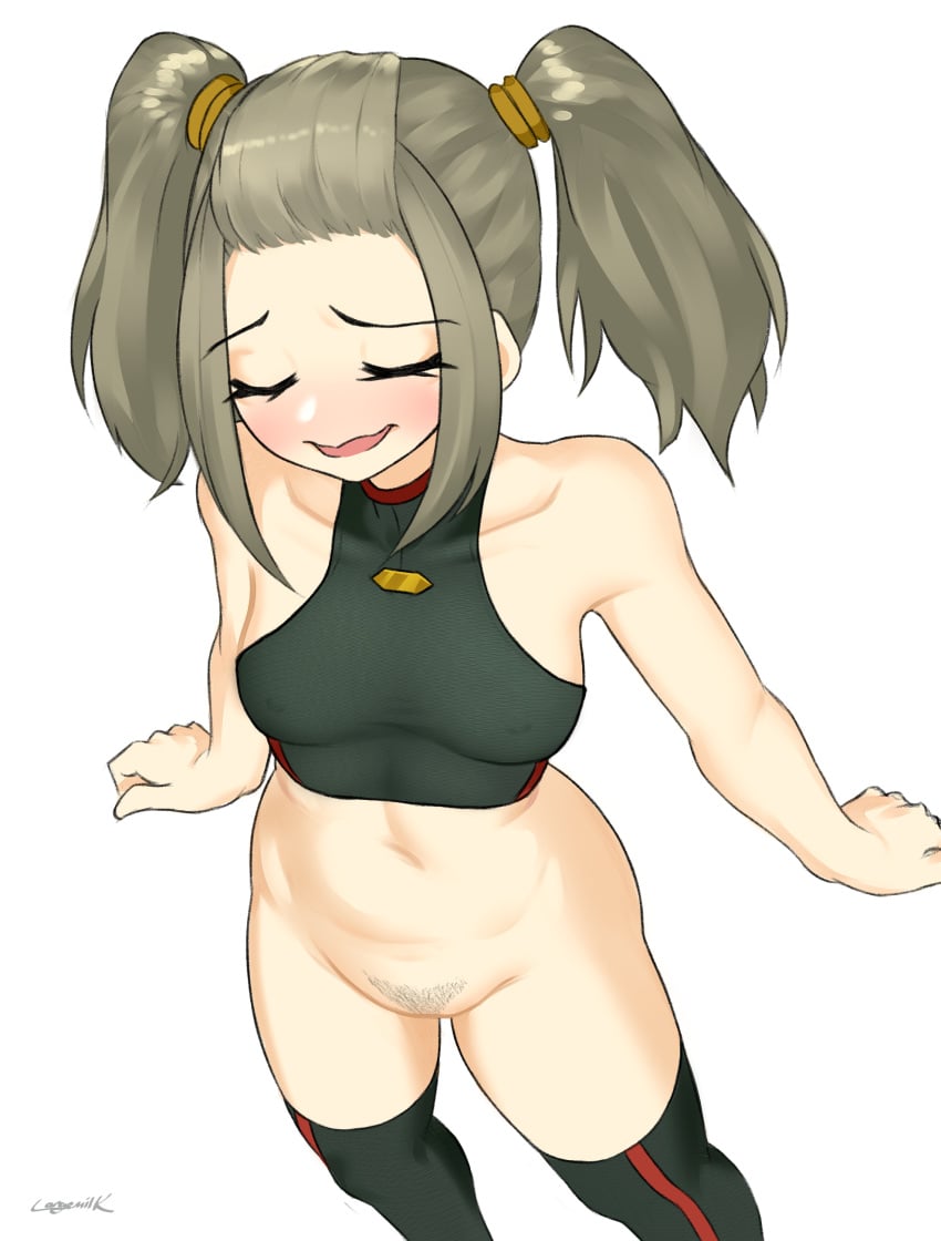 1girls belly blush bottomless embarrassed embarrassed_nude_female largemilk navel nipples nipples_visible_through_clothing nude nude_female pubic_hair pussy shania_(xenoblade) smile twintails xenoblade_(series) xenoblade_chronicles_3