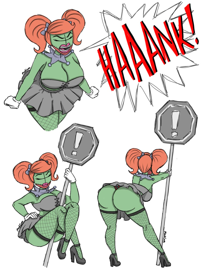 big_ass big_breasts clown fishnets mad_cum madness:_project_nexus madness_combat romp34 stop_sign tricky_the_clown trixie