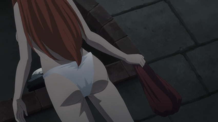 1girls 2023 accurate_art_style ass ass_focus bastard!! butt_focus fanservice female long_hair netflix nude nudity screencap screenshot shirt shirt_off shirtless tia_noto_yoko underwear undressing