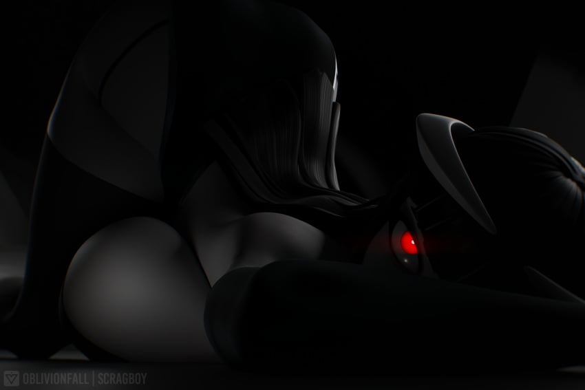 3d 3d_(artwork) ass big_ass big_breasts black_hair breast_rest breasts demon_girl demon_horns diagonal_bangs dim_lighting eyes face_down_ass_up gloves glowing_eyes grey_skin horns huge_ass huge_breasts intimate laying_down long_gloves long_hair looking_at_viewer monochrome oblivionfall panties phalia red revealing_clothes scrag_boy scraggy_(artist) sideboob staring_at_viewer straight_bangs straight_hair thighhighs wide_hips