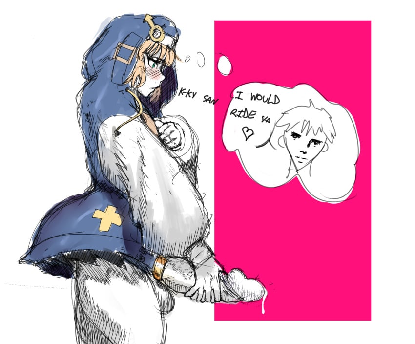 2boys androgynous big_penis bridget cock_ring femboy girly guilty_gear guilty_gear_strive honoki huge_cock ky_kiske male masturbation otoko_no_ko penis precum thick_thighs thighs yaoi