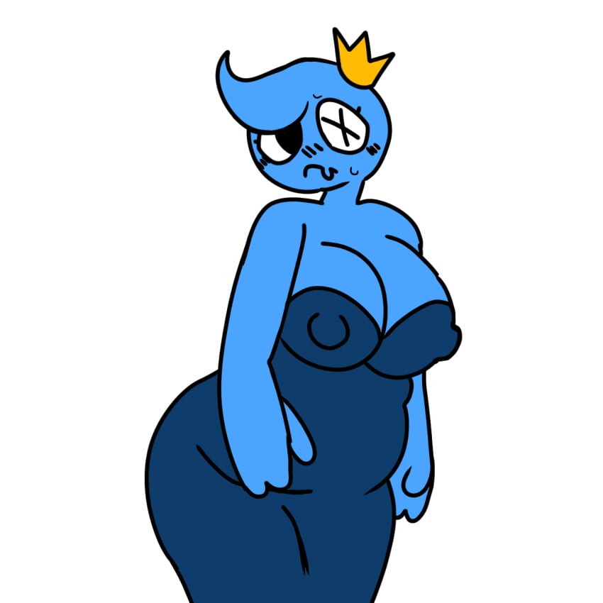 artist_request blue_(rainbow_friends) blue_body dress fat_ass rainbow_friends roblox roblox_game rule_63 source_request tagme thick_ass thick_hips thick_thighs