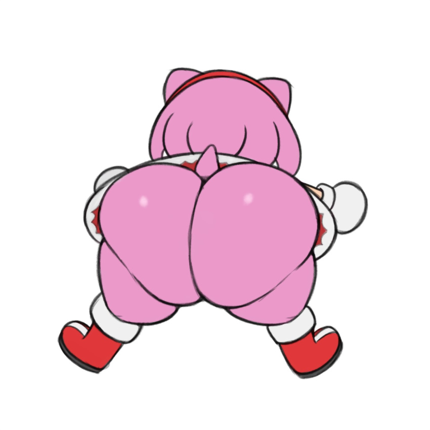 amy_rose ass bottomless female fur hedgehog huge_ass rokku-d sega sonic_(series) spunkmcfunk thick_thighs video_games wide_hips