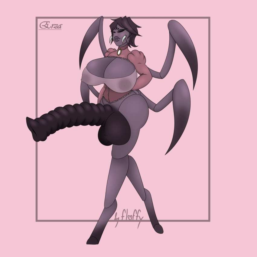 1futa animal_humanoid anthro arachnid arachnid_humanoid arthropod arthropod_humanoid balls big_balls big_breasts breasts clothing curvy_figure fluffydeerhooves futanari genitals gynomorph hi_res huge_cock humanoid intersex massive_cock multi_arm multi_eye multi_limb nipples ovipositor ovipositor_penis penis ribbed_penis segmented_legs solo solo_focus spider spider_humanoid translucent translucent_clothing translucent_topwear unusual_anatomy unusual_genitalia unusual_penis wide_hips