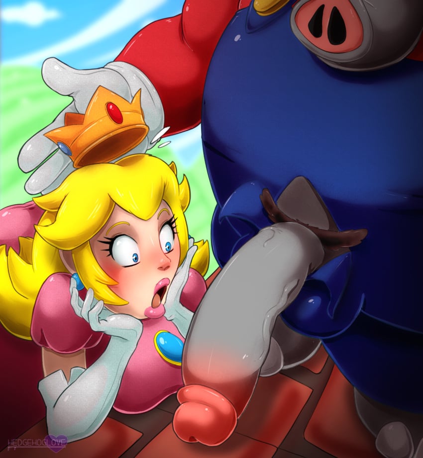 1boy 1girls anthro big_penis clothed clothing cock crown dick dress elephant elephant_mario female hedgehoglove huge_cock long_hair male mammal mario mario_(series) nintendo outdoors partially_clothed penis penis_awe princess princess_peach proboscidean super_mario_bros._wonder surprise surprised surprised_face vein video_games