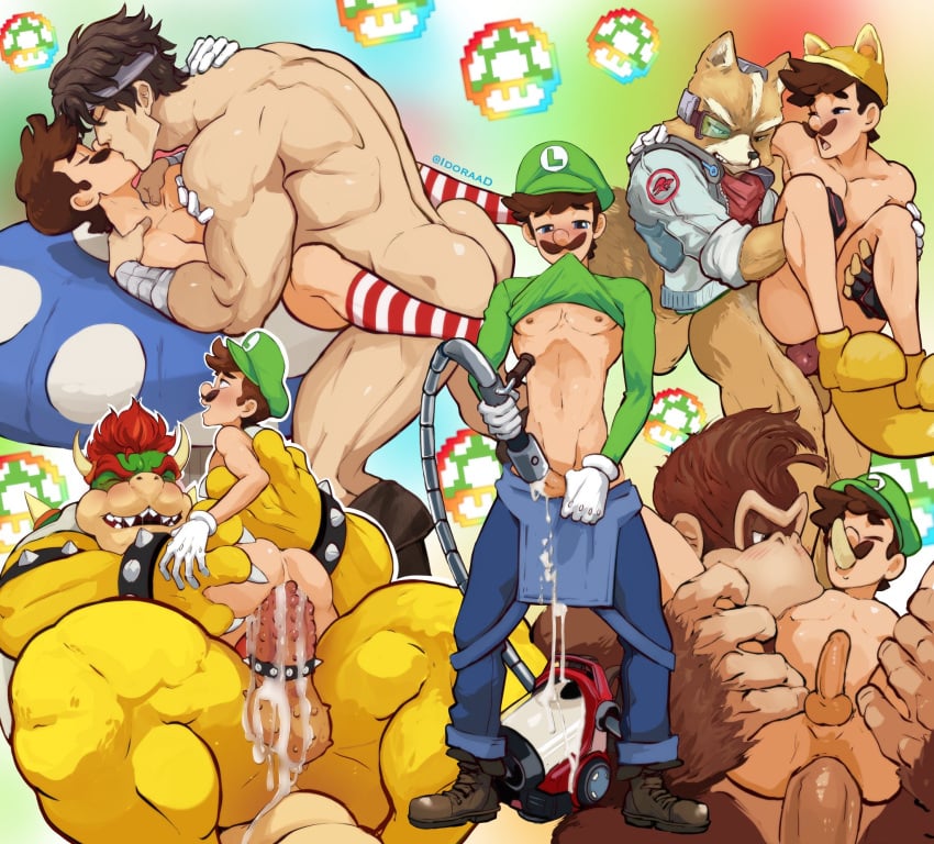 5boys abs accessory anal anal_sex animal_genitalia animal_penis anthro anthro_penetrating anthro_penetrating_human ape ass back_muscles balls banana bara big_balls big_dom_small_sub big_muscles big_penis blush bodily_fluids bottomless bottomless_male bowser bracelet brown_body brown_fur brown_hair canid canine canine_genitalia canine_penis carrying carrying_another carrying_partner castlevania cleaning_tool clothed clothing cock_ring collar cosplay cowgirl_position crossover cum cum_in_ass cum_inside cum_on_penis dominant dominant_an dominant_male donkey_kong donkey_kong_(series) ejaculation erection facial_hair fake_animal_ears food fox fox_mccloud from_front_position fruit fur gay gay_sex genital_fluids genitals gorilla green_body group hair haplorhine hat headband headgear headwear hi_res holding_partner human human_on_anthro human_on_human human_penetrated human_penetrating_human idoraad interspecies intraspecies jewelry kissing kitsune_luigi konami koopa larger_anthro larger_human larger_male lilprincyvi luigi luigi's_mansion lying male male/male male_only male_penetrated male_penetrating male_penetrating_male mammal mario_(series) missionary_position moustache multicolored_body multiple_partners muscular nintendo nipple_fetish nipple_play nipple_suck nipples nude on_back on_bottom on_top pecs penetration penile penile_penetration penile_spines penis penis_in_ass plant primate red_hair reverse_stand_and_carry_position richter_belmont scalie sex shell size_difference smaller_human smaller_male smaller_penetrated spiked_bracelet spiked_collar spiked_shell spikes spikes_(anatomy) stand_and_carry_position standing standing_sex star_fox submissive submissive_human submissive_male sucking super_mario_3d_land super_smash_bros. vacuum_cleaner white_body white_fur yellow_body