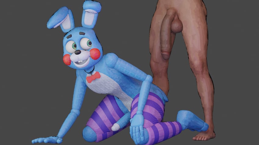 anthro big_balls big_cock big_penis blender blender3d blender_ blender_(medium) blender_(software) blender_cycles blue_body blue_fur bonnie_(fnaf) bunny bunny_boy bunny_ear bunny_ears femboy five_nights_at_freddy's five_nights_at_freddy's_2 flaccid_penis fnaf green_eyes hanging_balls hanging_penis huge_balls huge_cock human human_on_anthro humanoid inevitable_penis_sucking inevitable_rape light-skinned_male looking_at_partner looking_at_penis looking_away male male_only nude_male on_knees on_the_ground penis rape red_cheeks sitting_on_knees stockings surprise surprised surprised_expression surprised_face surprised_look thigh_highs thigh_socks thighhighs thighs toy_bonnie_(fnaf)