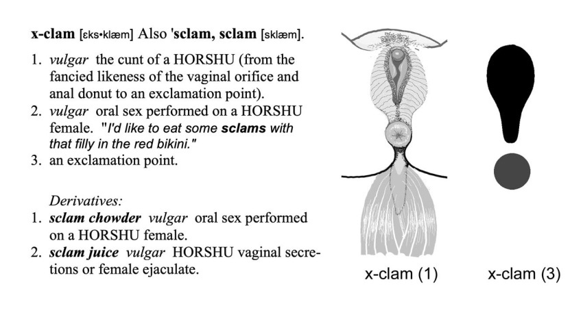 animal_genitalia animal_pussy anthro anus black_pubes clitoris dictionary dictionary_entry drafthorse english_text equid equine equine_genitalia equine_pussy female genitals horse horshu hybrid low-angle_view mammal monochrome oral pubes puffy_anus pussy recombinant solo text worm's-eye_view